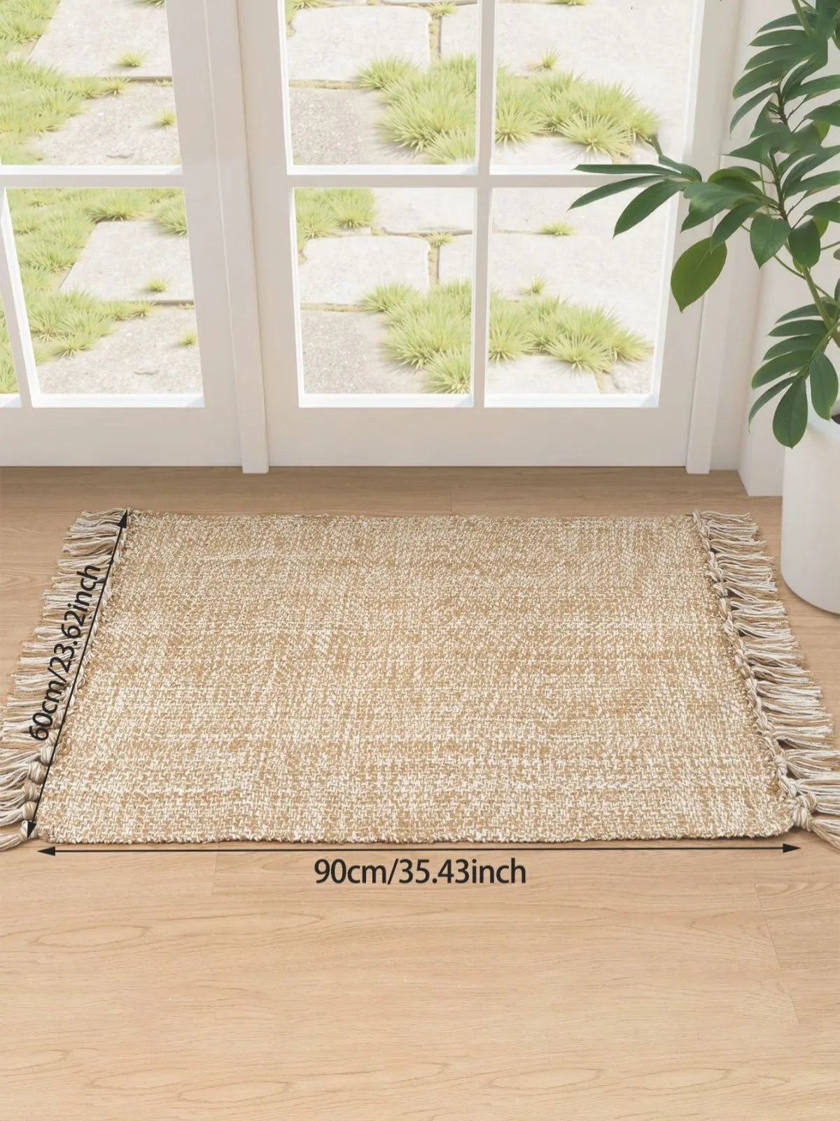 Cotton Linen Weave Carpet for Living Room Bedroom Kitchen Area Rugs Floor Mat Water Absorbent Bathroom Carpets Doormat