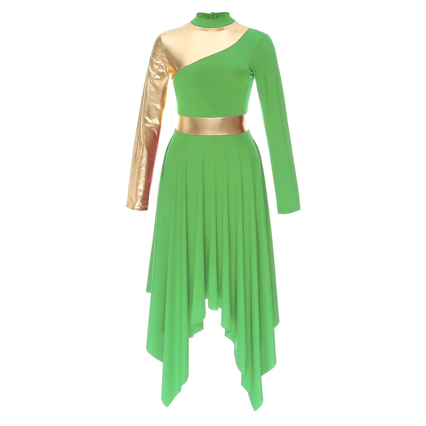 Adults Liturgical Praise Dance Dress Women Lyrical Performance Costume Modern Contemporary Dress Celebration of Spirit Dancewear