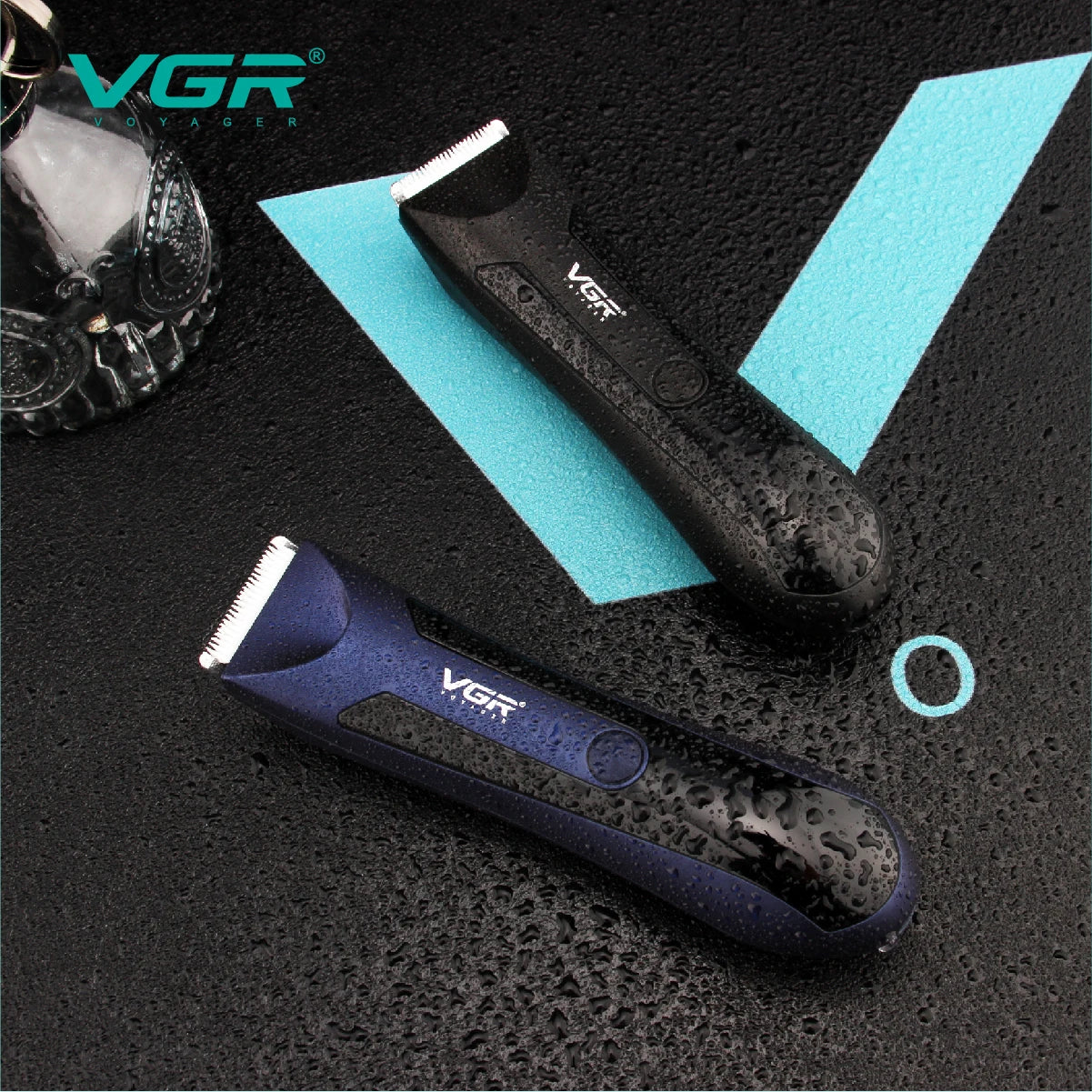 VGR Groin Body Pubic Hair Trimmer For Men&Women Electric Beard Clipper Ball Shaver Groomer Rechargeable，Ceramic Blade，Wet Dry