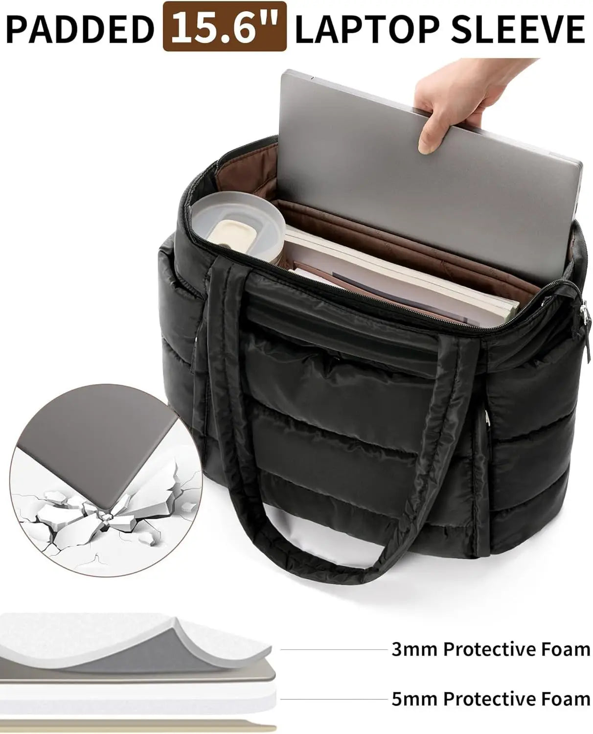 Women Tote bag large-capacity shoulder bag multi-functional travel toiletry makeup bag