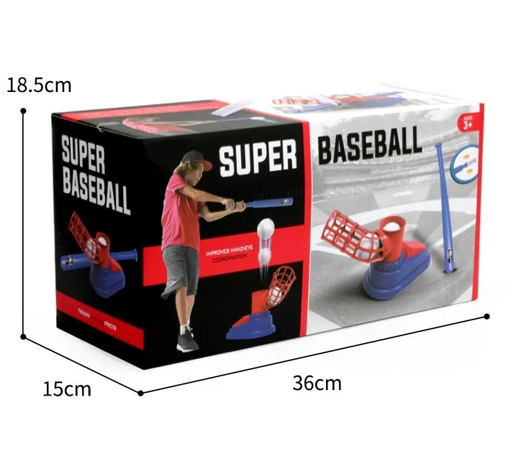 Hot-Selling Baseball Launcher Toy, 2-in-1 Foot-Operated/Manual Press Ball Pitching Machine, Interactive Baseball Training Game for Young Children, Outdoor Sports Toy, Indoor and Outdoor Interactive Sports Game for Kids, Kinde