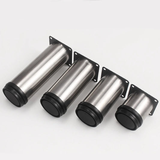 4Pcs 50mm-300mm Furniture Adjustable Cabinet Legs Stainless Steel Furniture Legs Cabinet Table Sofa Bed Feet Furniture Legs Feet