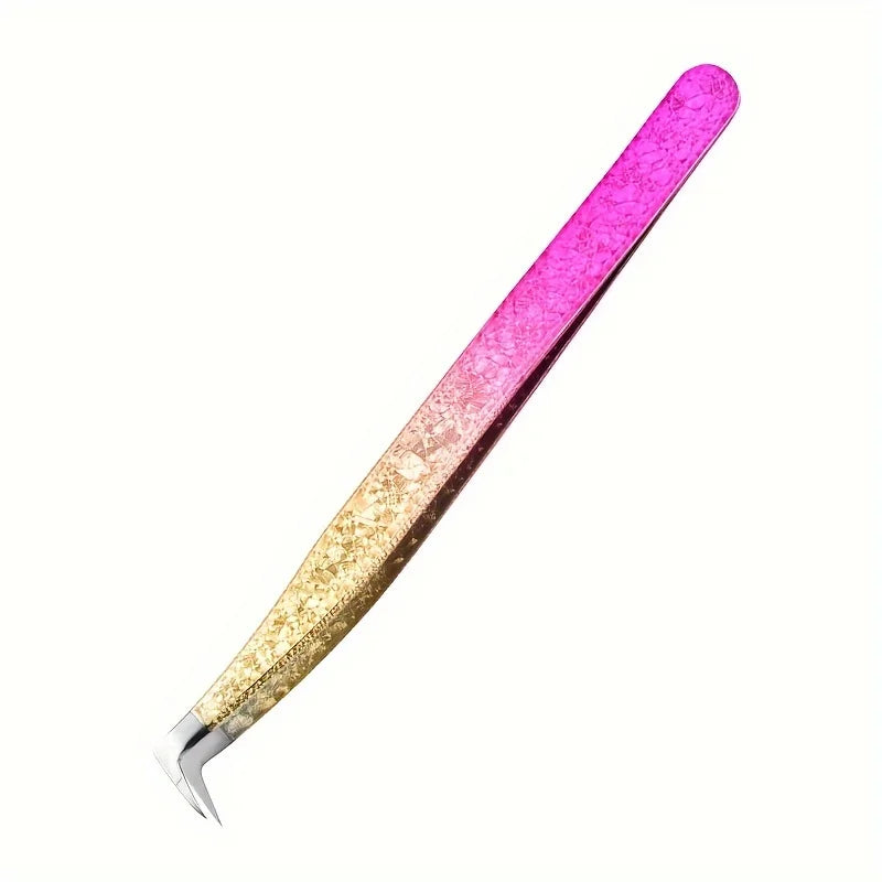 Eyelash Extension Tweezers Makeup Stainless Steel Eyelash 3D accurate Clip Makeup Tools Nail Art Accessories