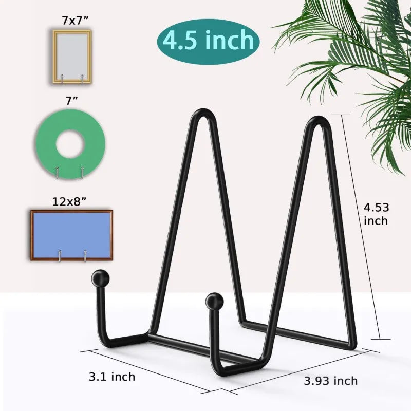 Furniture Display Stands Metal Frame for Picture Decorative Plate Book Photo Easel Artistic Work Home Office Showroom