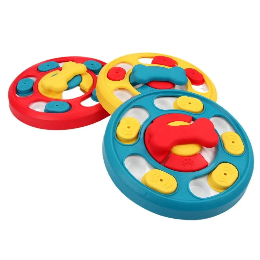 Training Toy Rotating Pet Feeding Toy Interactive Durable Dog Turntable Pet Puzzle Toy Pet Food Dispenser