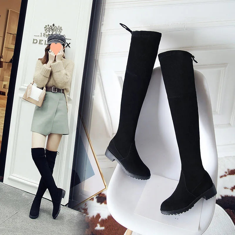 Women Shoes 2022 Winter Shoes Women Boots Fashion Waterproof Snow Boots for Women Over The Knee Thigh High Boots Botas De Mujer