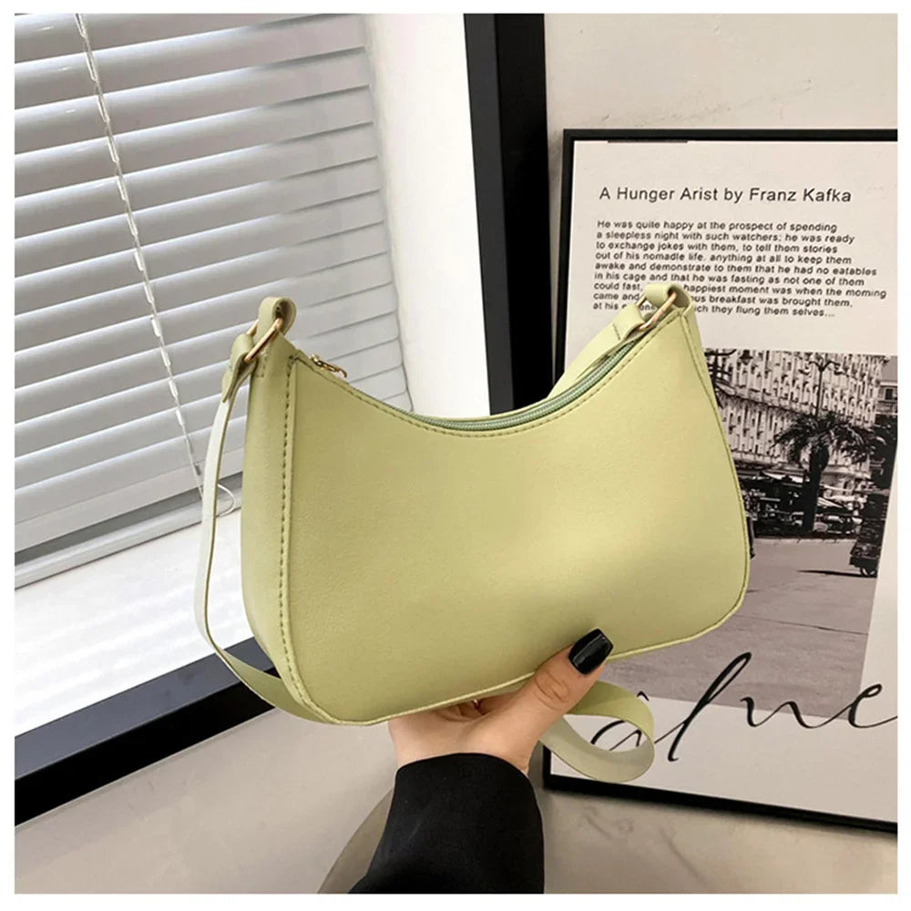 2022 Women's Bag Women's Fashion Handbags Freeshiping Low Price Retro Designer Luxury Bag Solid Color PU Leather Shoulder Bags
