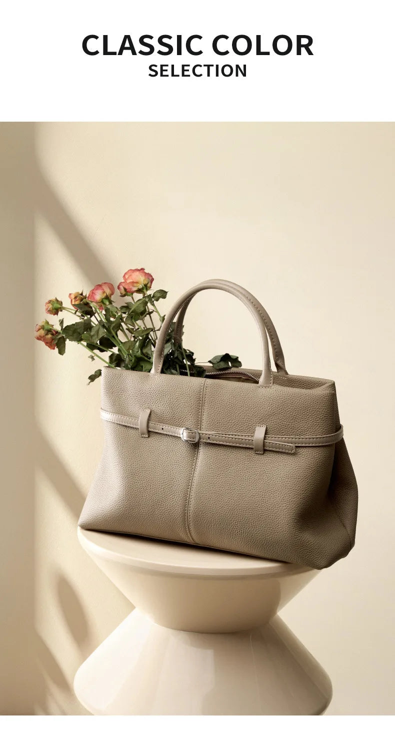 Women's Bags 2025 Genuine Leather Large Capacity Office Commuting Designer Inspired Tote Shoulder Bag Luxury Handbags for Women