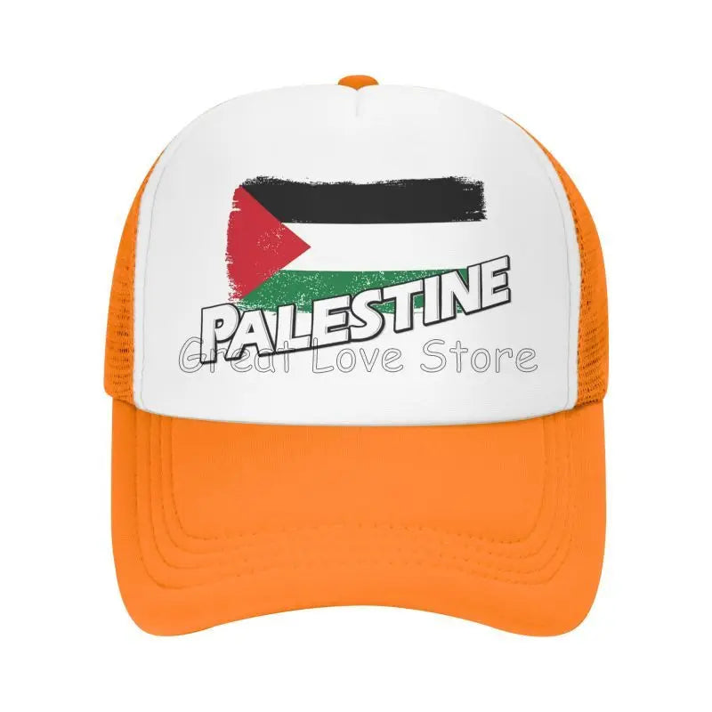 Palestine Flag Baseball Caps Breathable Mesh Cap for Women Men Summer Outdoor Casual Sun Protection Hat Adjustable Snapback Hat