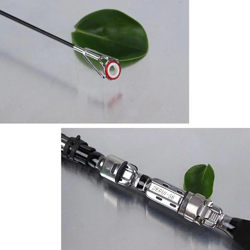 Fishing tools Telescopic Fishing Rod Spinning Fly Carp Feeder Carbon Fiber Pesca 1.2M 1.5M 1.7M 1.9M 2.1M Mini Travel Reel Seat