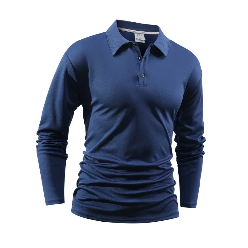 New Men's Loose Comfortable and Fashionable Polo Shirt Versatile in Spring Autumn Trends High-quality and Comfortable Top