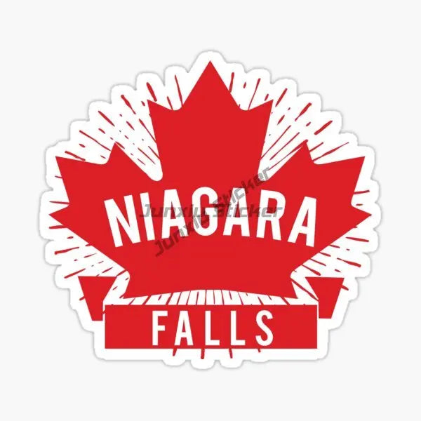 Canada Flag Map Maple Leaves Creative PVC Sticker for Decorate Car Bicycle Motorcycle Window Fridge Wall Decal Accessorie