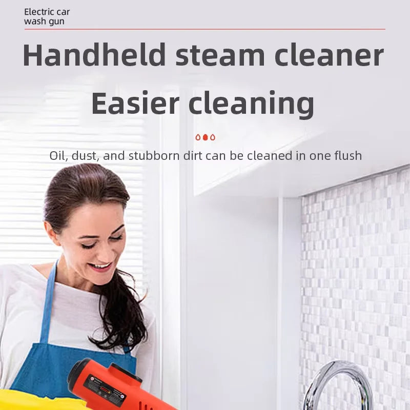 Handheld Steam Cleaner High-Pressure and High-Temperature Sterilization 1200W Household Air Conditioner Kitchen Hood Washer Gun
