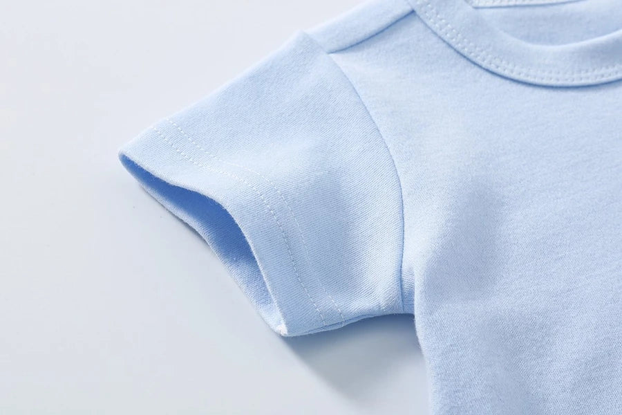 Trend Baby Clothes %100 Cotton Newborns Jumpsuit 2025 Hot Sale New Toddler Boy Rompers Soft Bib scarf Burp cloth Infant 2Pcs Set