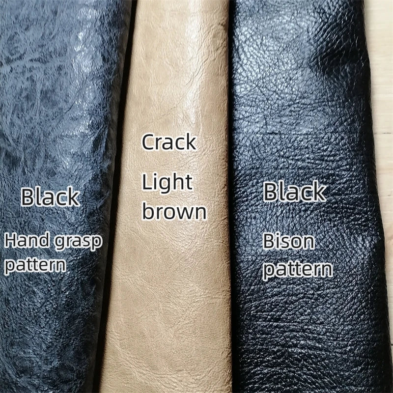 0.7/0.9mm Black Vegetable-Tanned Sheepskin. Top-Grain Leather. Genuine Leather Fabric. DIY Hand For Shoes.Bag. A Whole Sheepskin