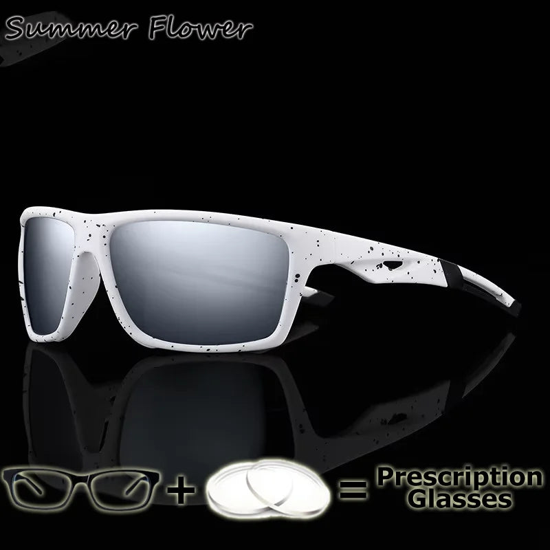 Polarized Myopia Sunglasses Oversize Big Curve Men Sun Glass Digital Progressive Sport Style Prescription Eyeglasses