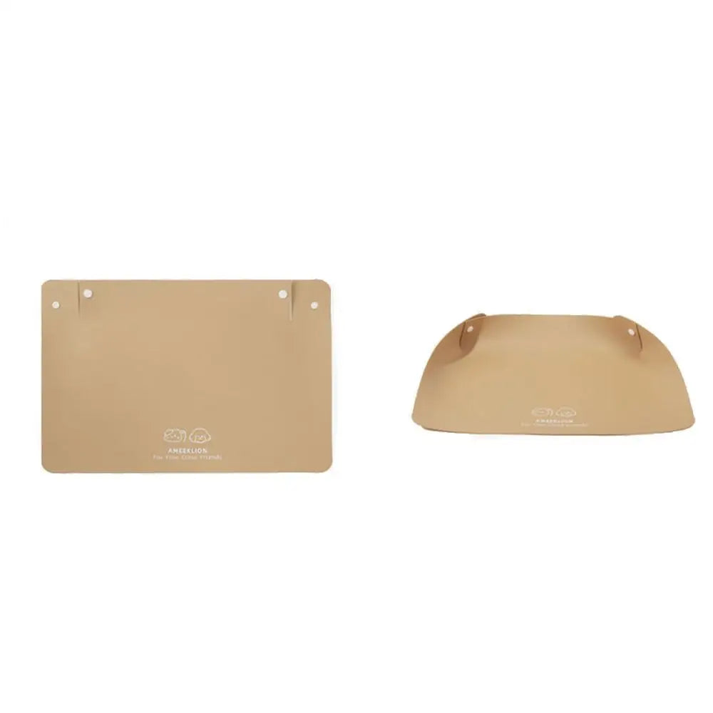Easy To Clean PU Leather Pet Anti Spill Placemat Oil Resistant Anti Slip Cat Bowl Mat Waterproof Dog Food Pad Kitten