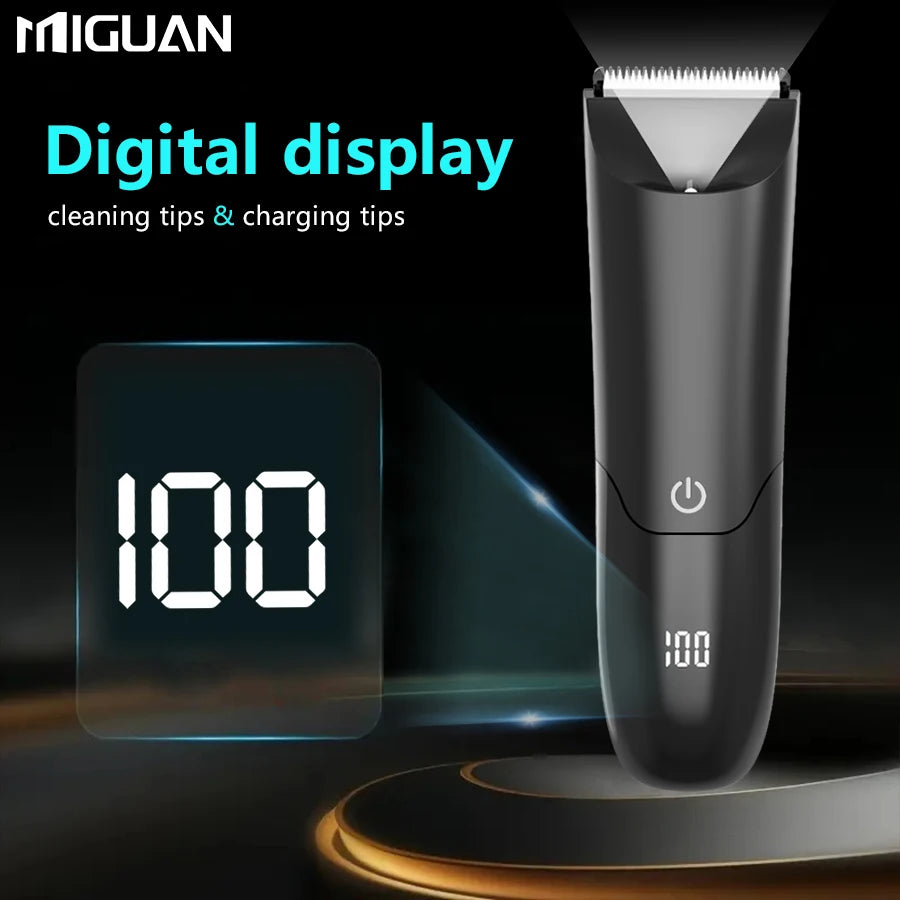 Men's Body Trimmer, Electric Shaver, Electric Inguinal And Hair Trimmer, Ceramic Blade Male Hygiene Shaver