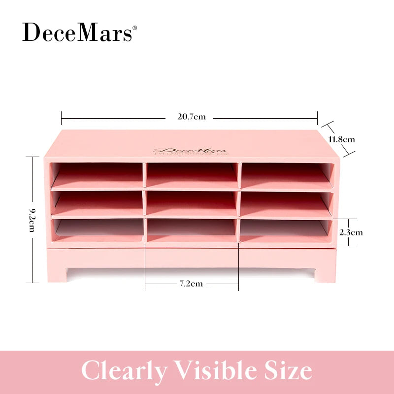 DeceMars Eyelash storage box Pink/Gray