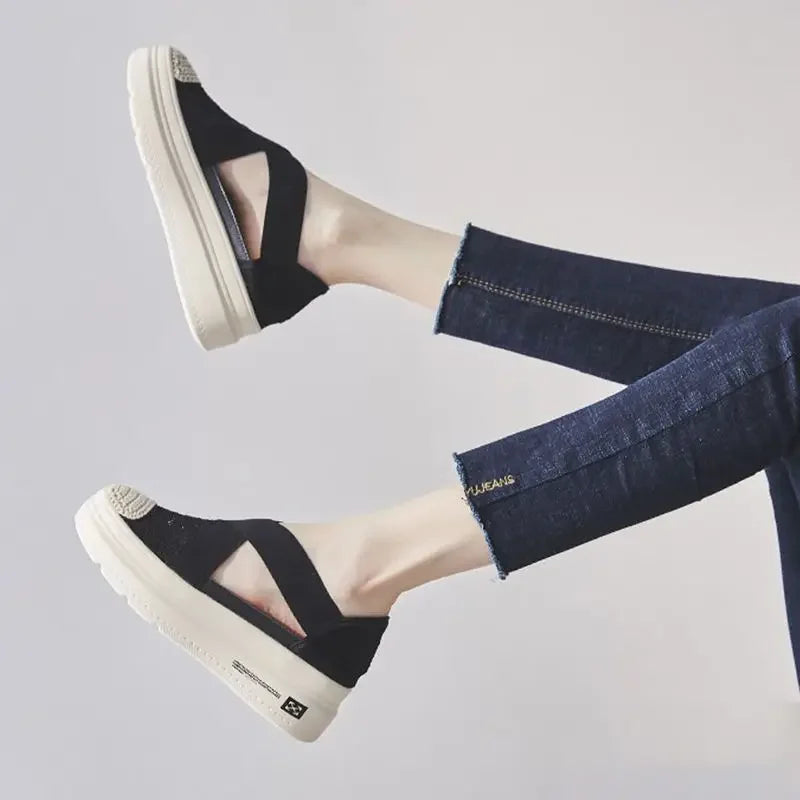 Low Women Footwear Slip On Ladies Shoes Loafers High Platform Offers High Quality Spring Sale With Price Offer Trends 2025 39 A