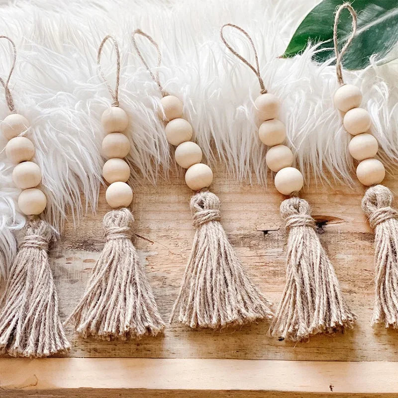 Country Wedding Bride Shower Birthday Farmhouse Bohemian Minimalism Christmas Holiday Table Tree Ornament Wood Pendant