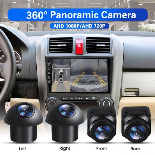 360° Panoramic Camera 3D AHD 1080P/720P Rear / Front / Left / Right 360 Bird View Camera for Car Android Radio Multimedia Player