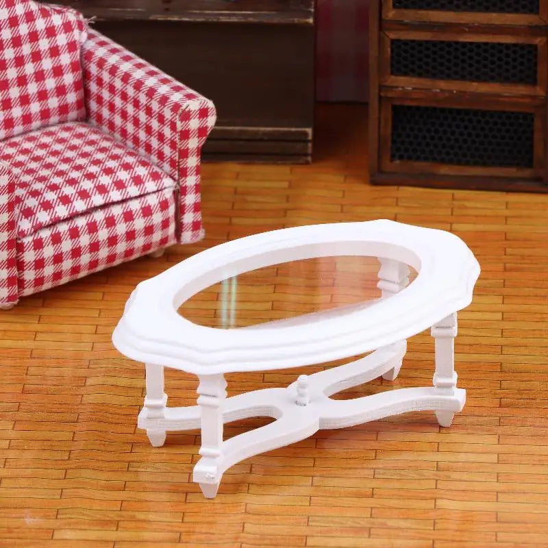 1/12 Dollhouse Furniture: Coffee Table Model; Stylish Decor for Miniature Living Room Scenes
