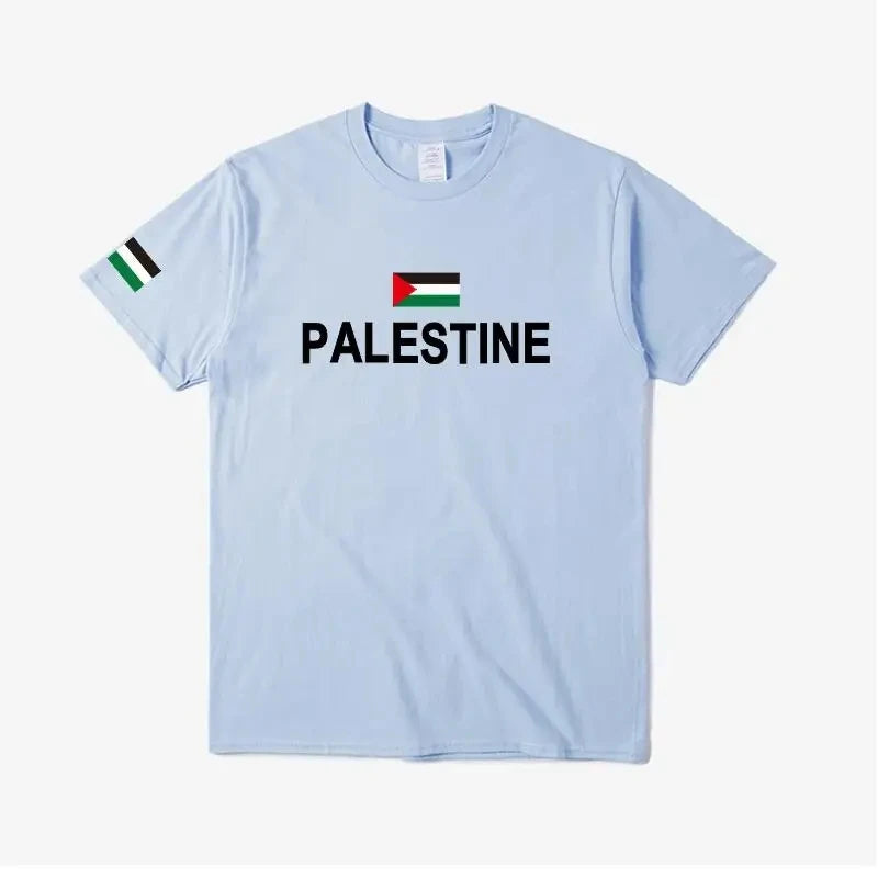 Palestine Palestinian National flag t shirt Fashion Jersey Nation Team 100% Cotton T-shirt Tees Country Sporting Gyms PS PSE Top