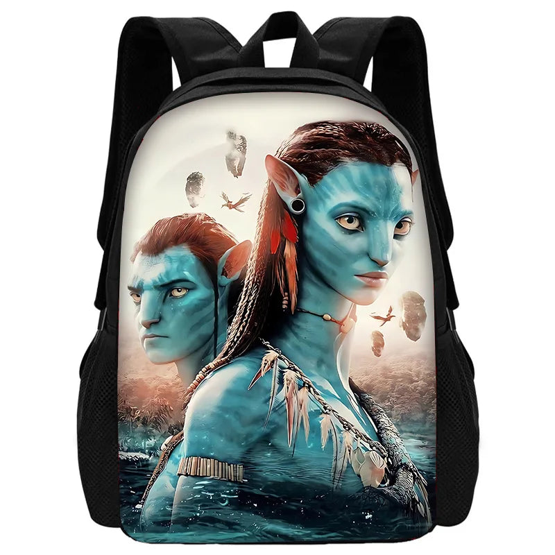 Science Fiction Movie Child School Backpack with Lunch Bags ,Pencil Bags ,School Bags for Boys Girls A-AvatarS Best Gift