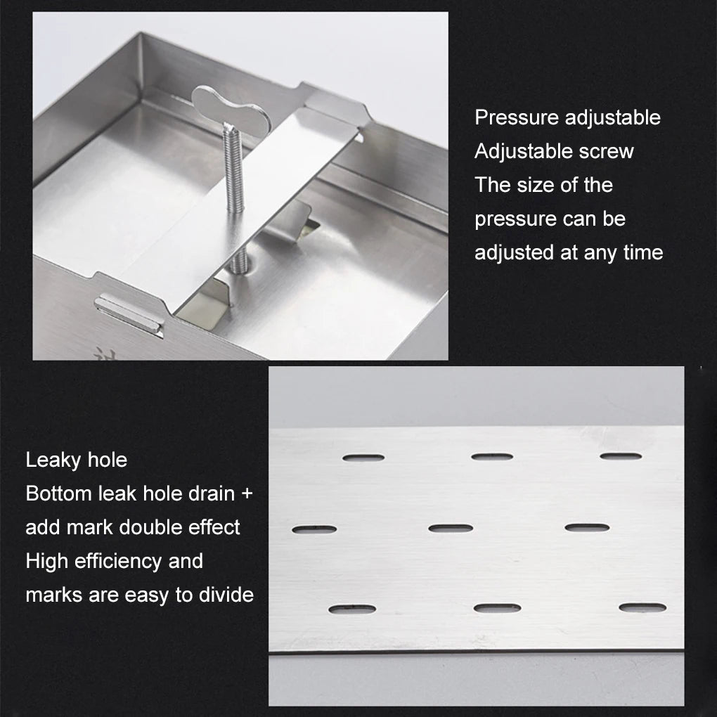Tofu Press Cheese Making Molds Maker Food Grade Stainless Steel Mold Mould Curd Tool Soybean Box Squeezer Kit Tempeh Presser