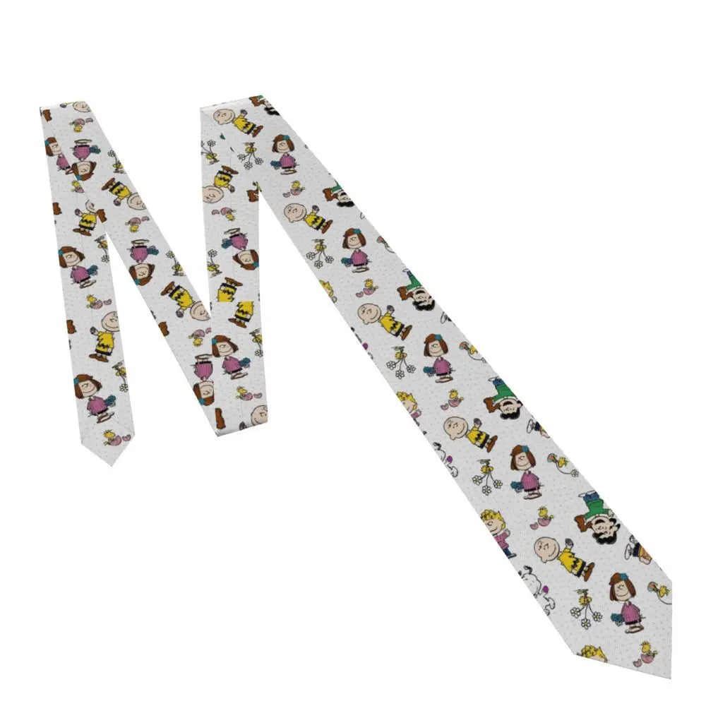 Personalized Fashion S-Snoopys Neckties Men Silk Cartoon Office Neck Tie