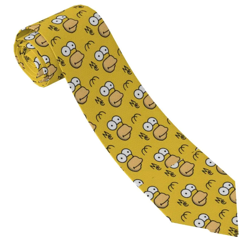 Personalized The S-Simpsones Homer Neck Ties Men Formal Silk Wedding Neckties