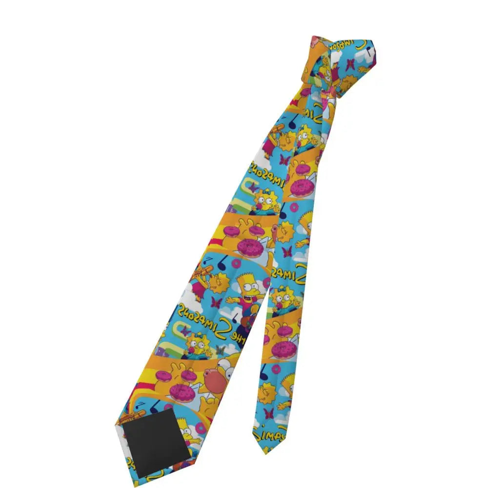 Personalized The S-Simpsones Homer Neck Ties Men Formal Silk Wedding Neckties