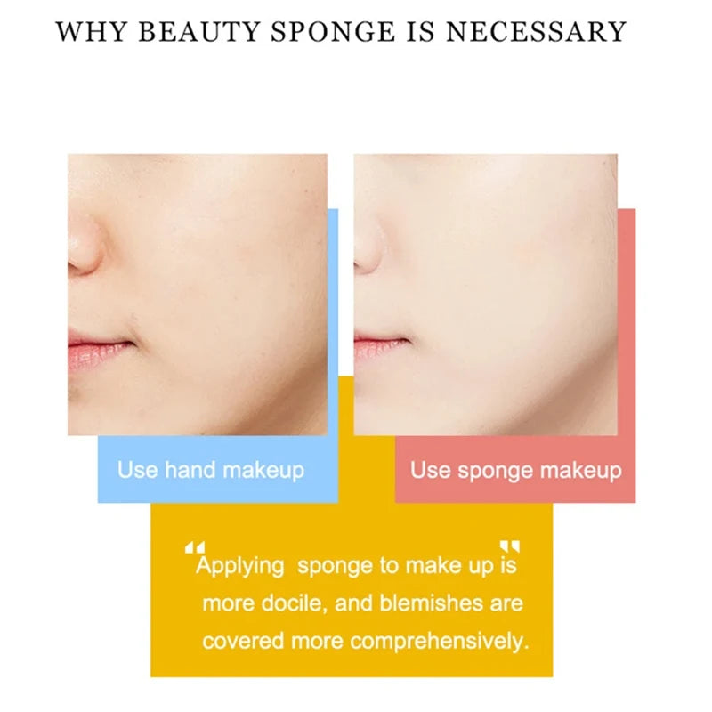 Makeup Sponge Powder Puff for Foundation Liquid Concealer BB Cream Auxiliary Tools for Perfect Application