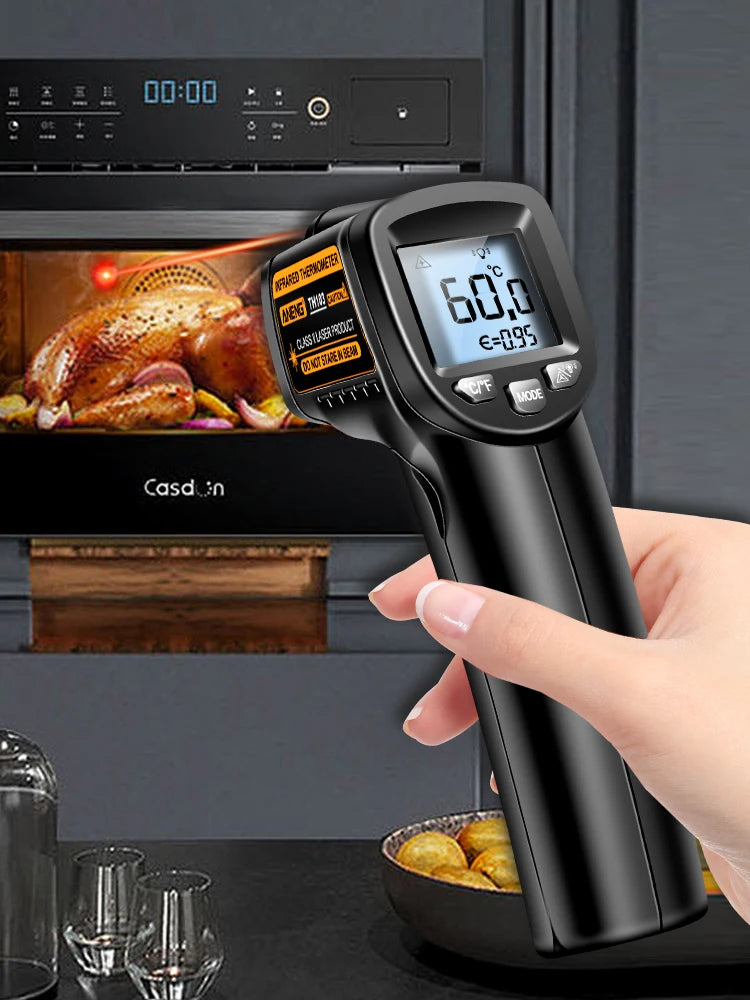 TH103 Digital Infrared Thermal imager Handheld Non Contact IR Laser Thermometer For Cooking Meat Pool Pizza Oven BBQ Food