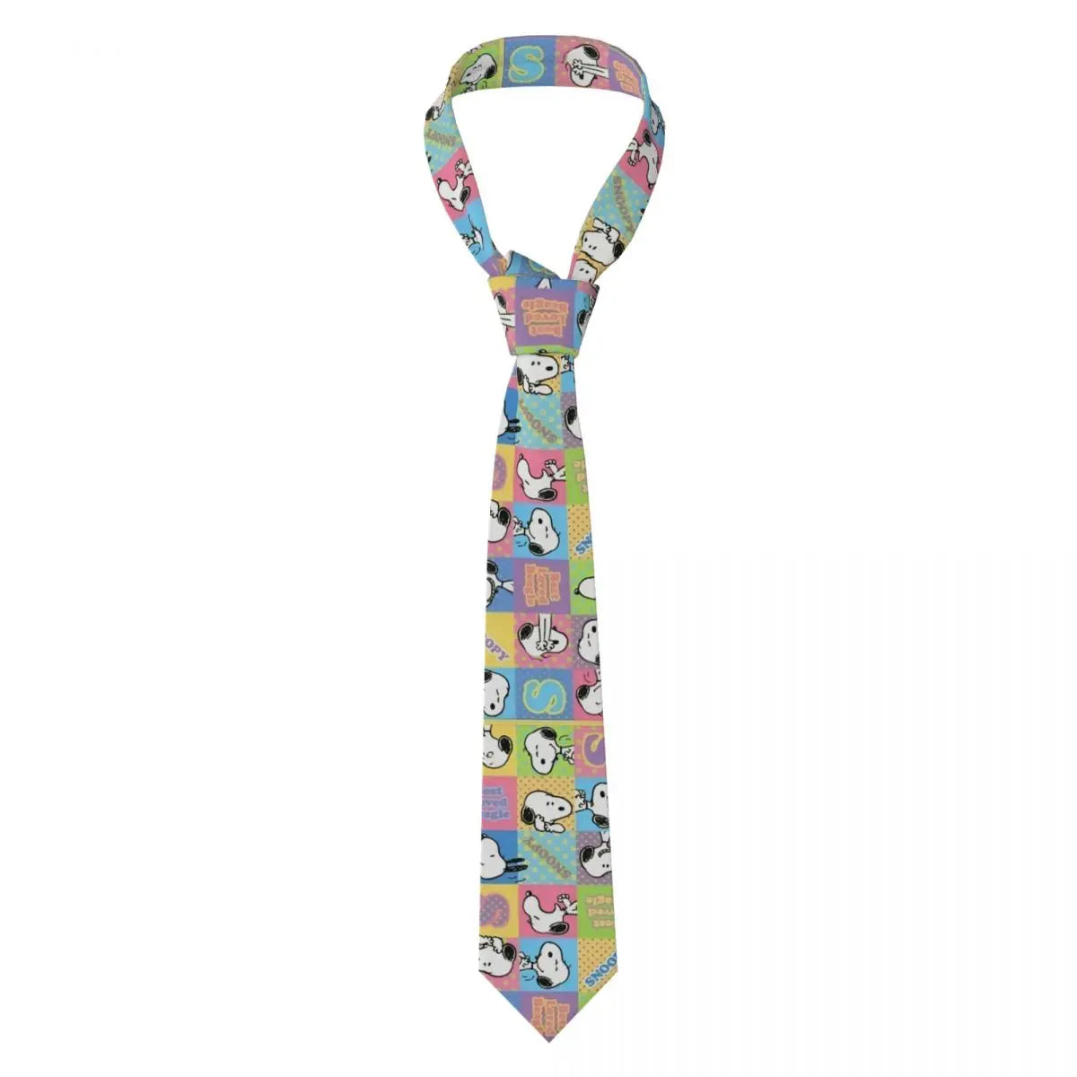Snoopys & Woodstock Smile Giggle Laugh Neckties Silk 8 cm Neck Tie for Mens Shirt Accessories Cravat Wedding Accessories Office