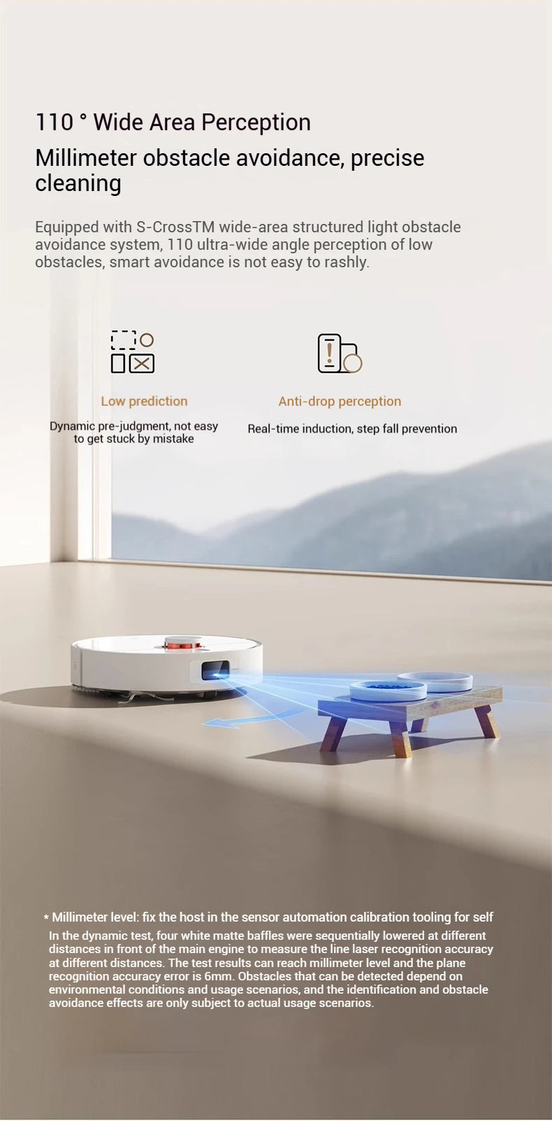 【Xiaomi】 Robot Vacuum H40, 10,000 Pa Powerful Aspiration, Ultra-Accurate Cleaning with Navigation LDS, 2-in-1: Vacuum and Wash