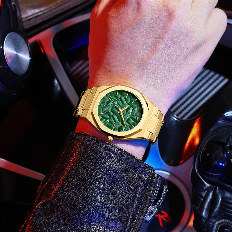 Watch For Men Original Top Brand All Black Stainless Steel Men's Wristwatch Classic Business Waterproof Japan Movement