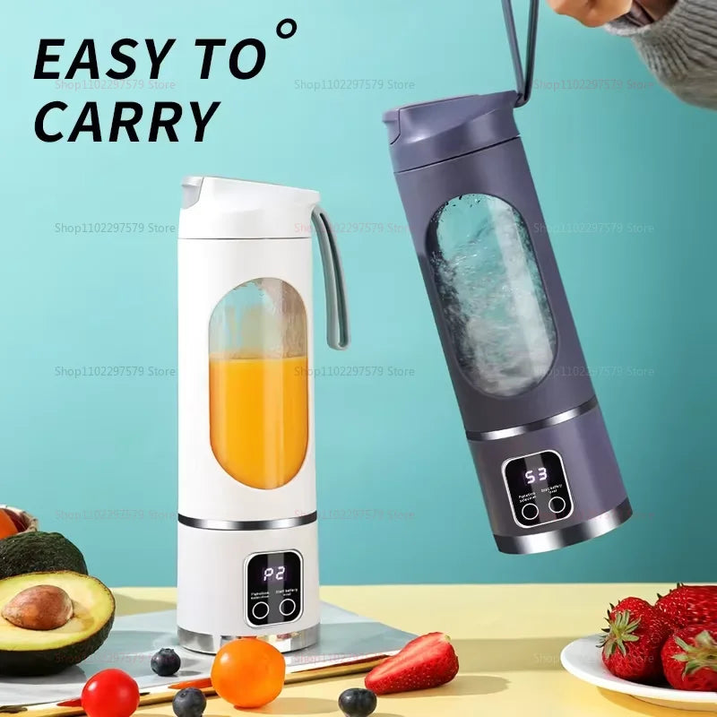 Portable Mini Electric Blender USB Rechargeable Smoothie Maker Fruit Juicer Milkshake Blender For Travel Office Outdoor Use