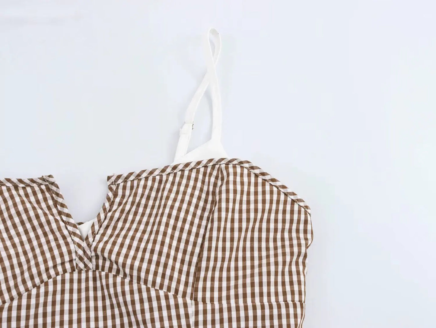Women Summer Tanks & Camis Plaid Top Off Shoulder Sleeveless Sexy Top Y2k Vintage Clothes Women