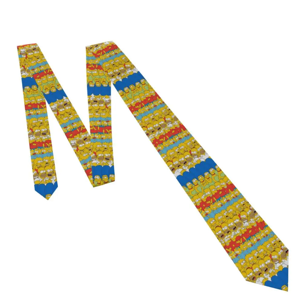 Personalized The S-Simpsones Homer Neck Ties Men Formal Silk Wedding Neckties