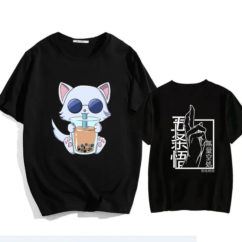 Japanese Jujutsu Kaisen Gojo Anime T-shirt Unisex Manga Gojo Satoru Graphic T Shirts Short Sleeve Tee Y2k T-shirts Summer Tops