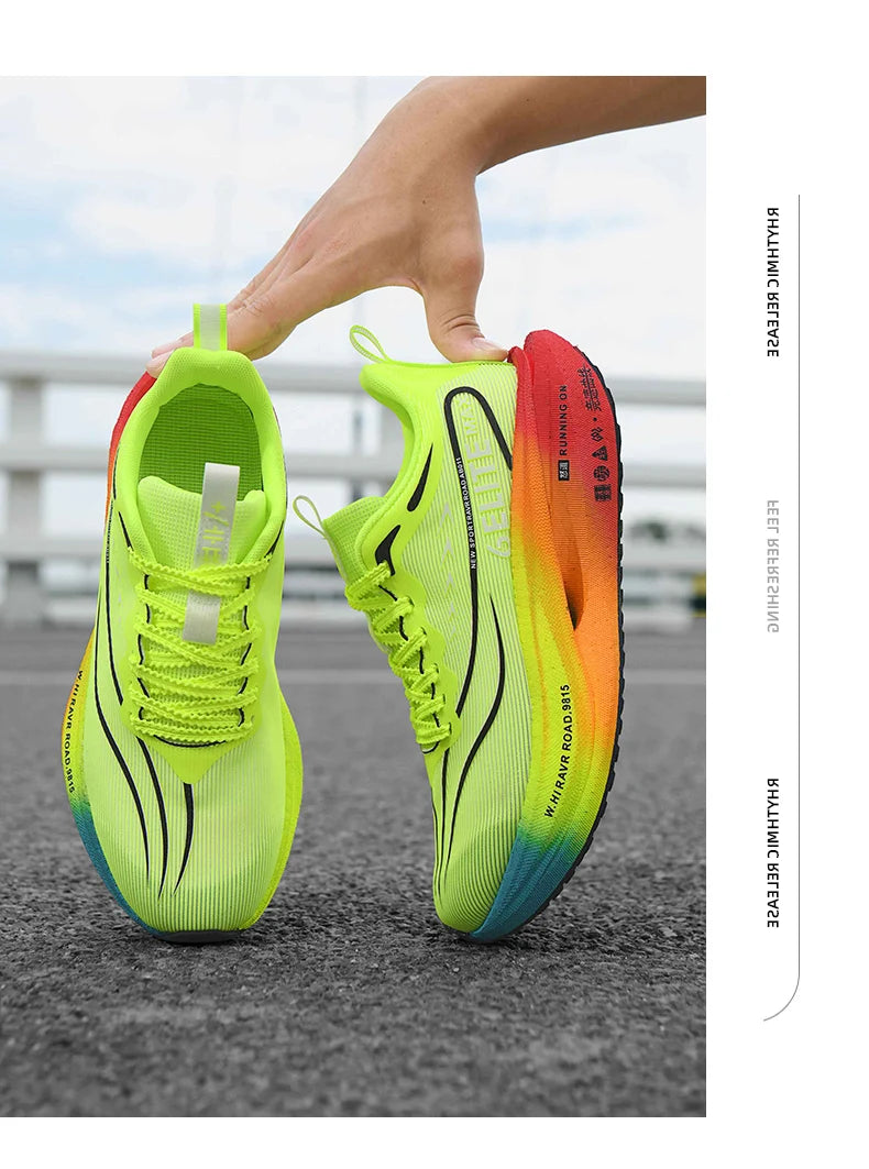 Running Shoes Men High Quality Full Palm Carbon Plate Cushion Professional Training Shoes Lightweight Wear-Resistant Sneakers