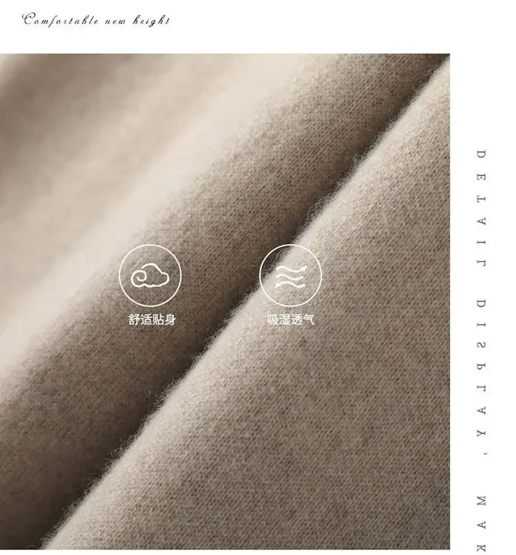 Soft Knitted Pants Women's Autumn/Winter Outerwear Hanging Knitted Wide Leg Pant White Floor Pants Straight Leg Pants