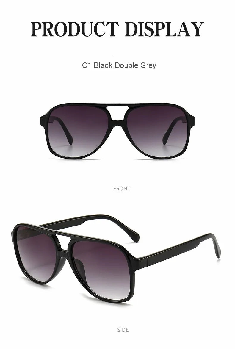 2024 Pilot Polarized Women Sunglasses For Men Retro Sun Glasses Aviation Plastic Female Eyewear Lentes De Sol Mujer UV400
