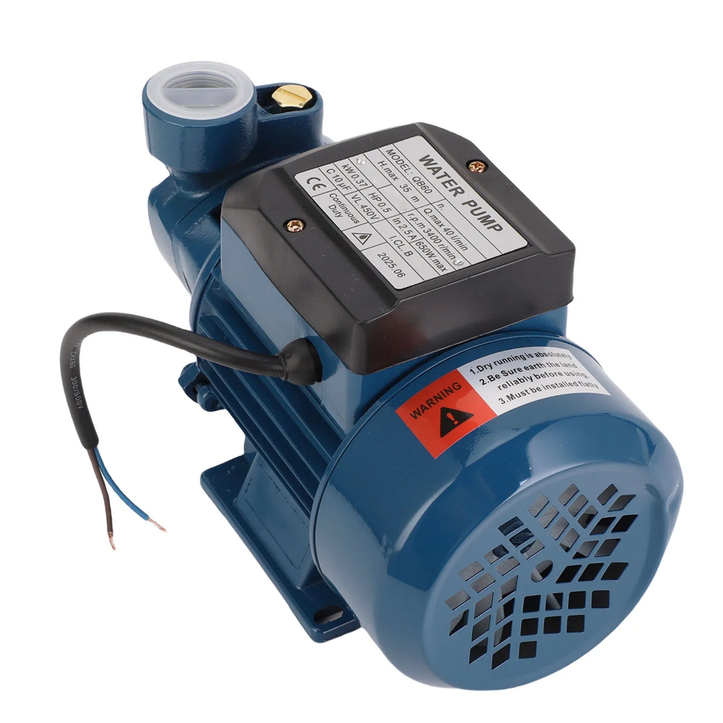 Solar  Solar  650W 3400rpm 35m Lift 1in Outlet Pressure Boosting 40L/min Centrifugal Pump