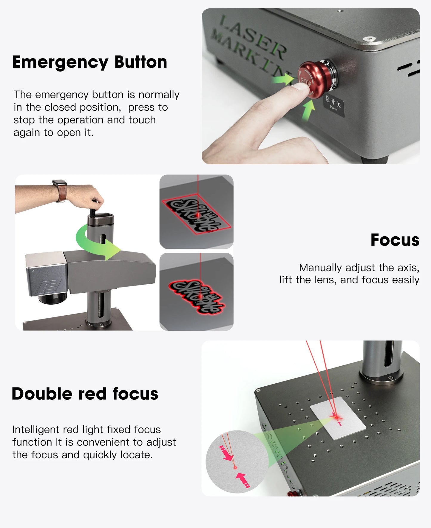 DAJA S4 Fiber Laser Marking Machine High Power Business Industrial Portable Engraver Engrave All Metal Jewelry Plastic Leather