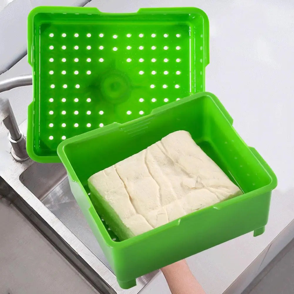 1pc DIY Plastic Homemade Tofu Maker Press Mold Kit Tofu Making Machine Set Soy Pressing Mould With Cheese Cloth Cuisine