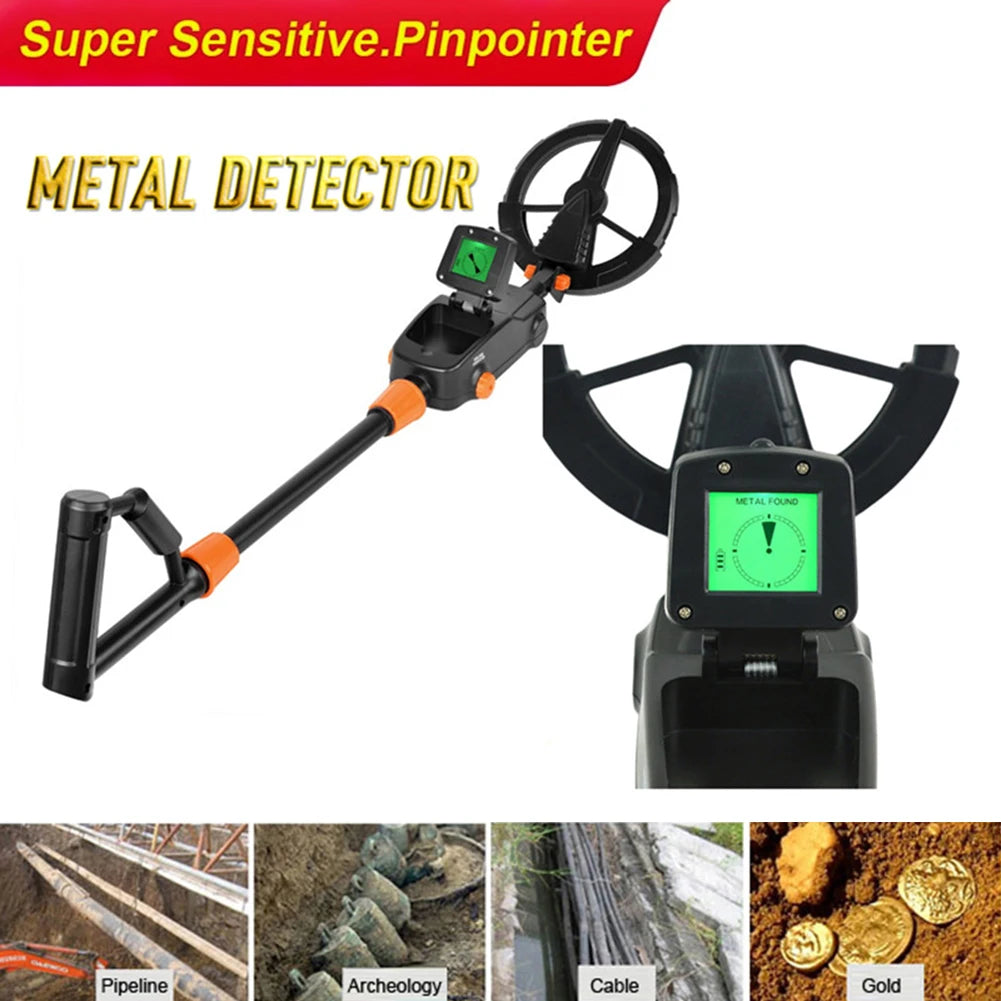 Metal Detector Gold Silver Detector Gold Search Treasure Getector Gold Finder 360 Degree Handheld Alarm Coil Metal Detect Tool