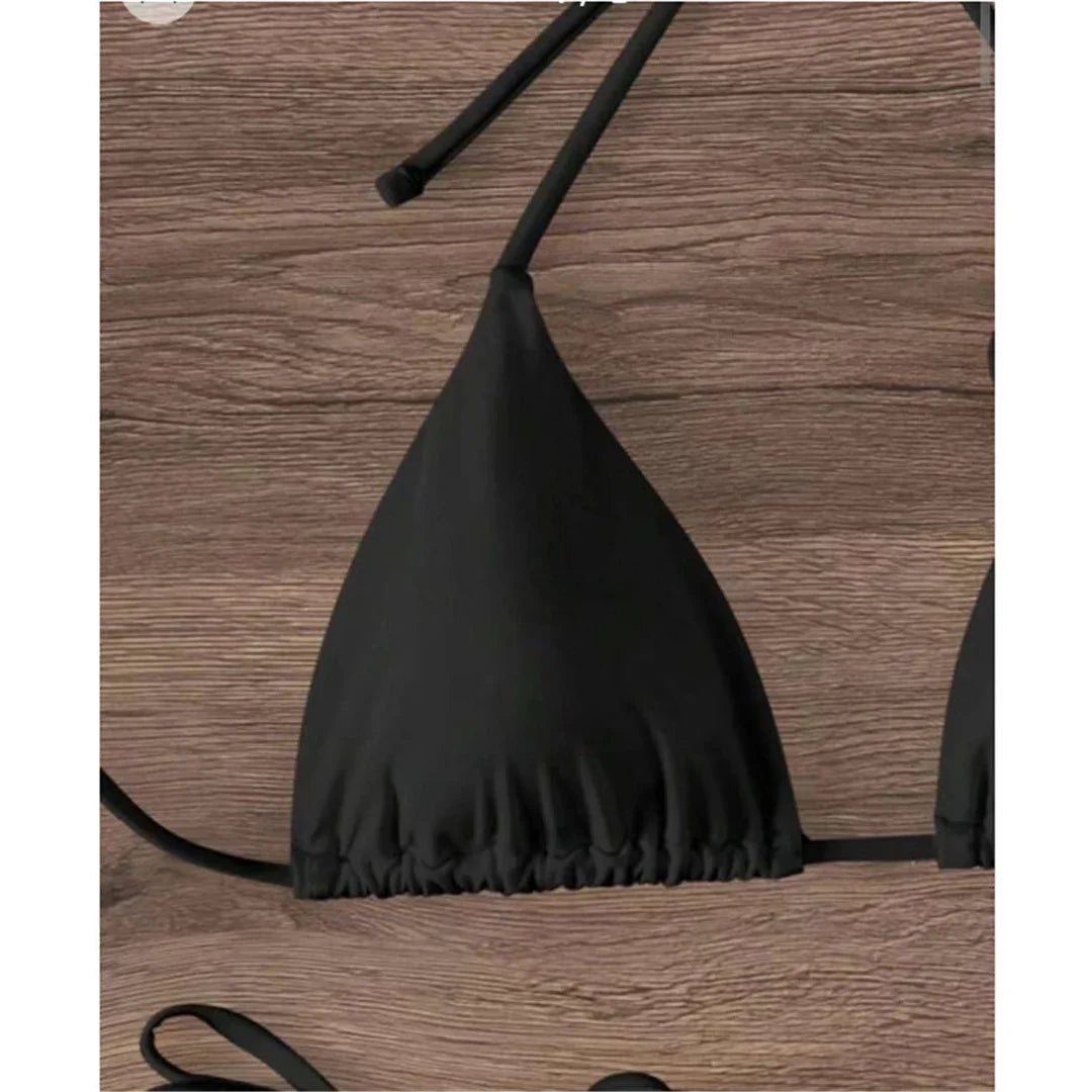 S - XL Sexy 3D Flowers Halter Strappy Bikini Women Swimwear Female Swimsuit Two-pieces Bikini set Bather Bathing Suit Swim